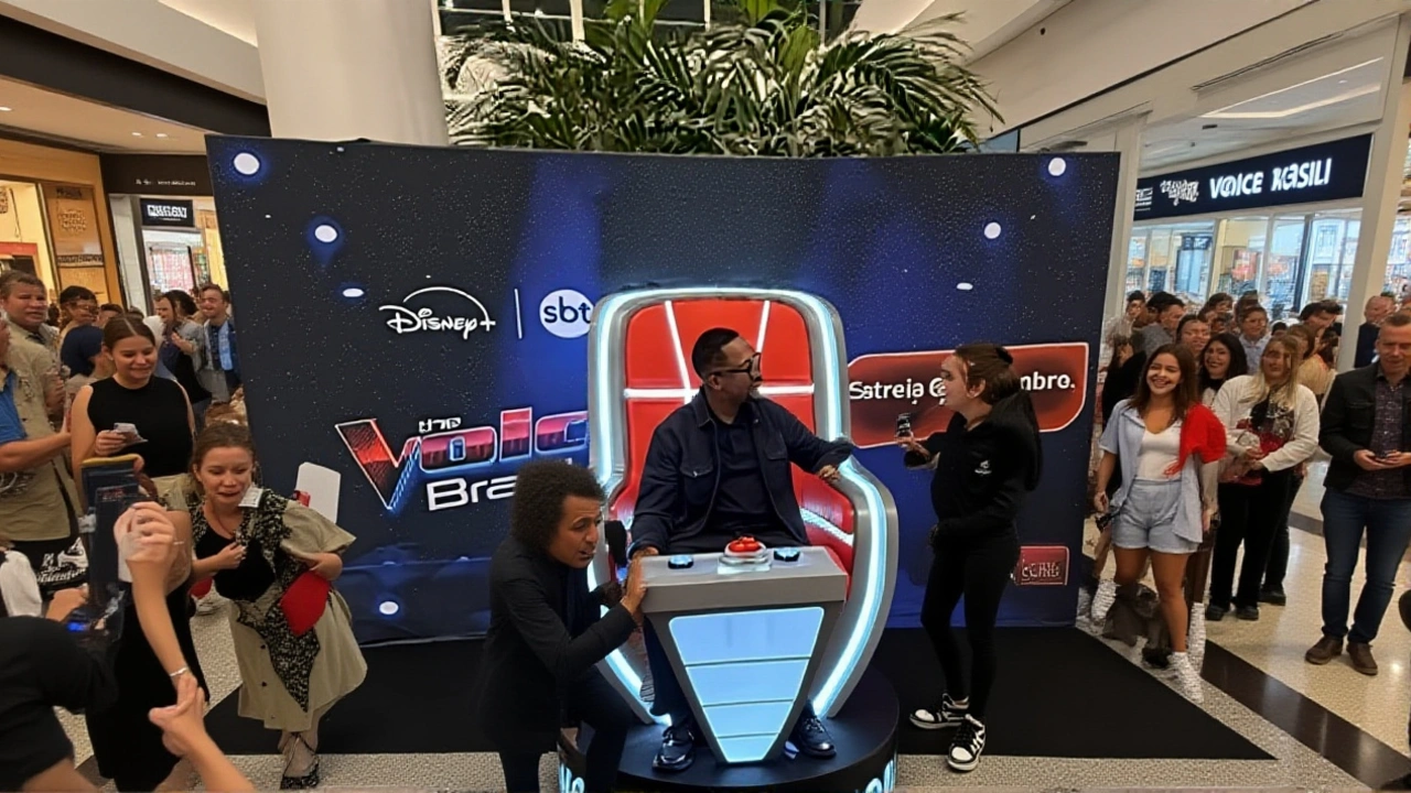 Mumuzinho promove The Voice Brasil no Shopping Center Norte, SP