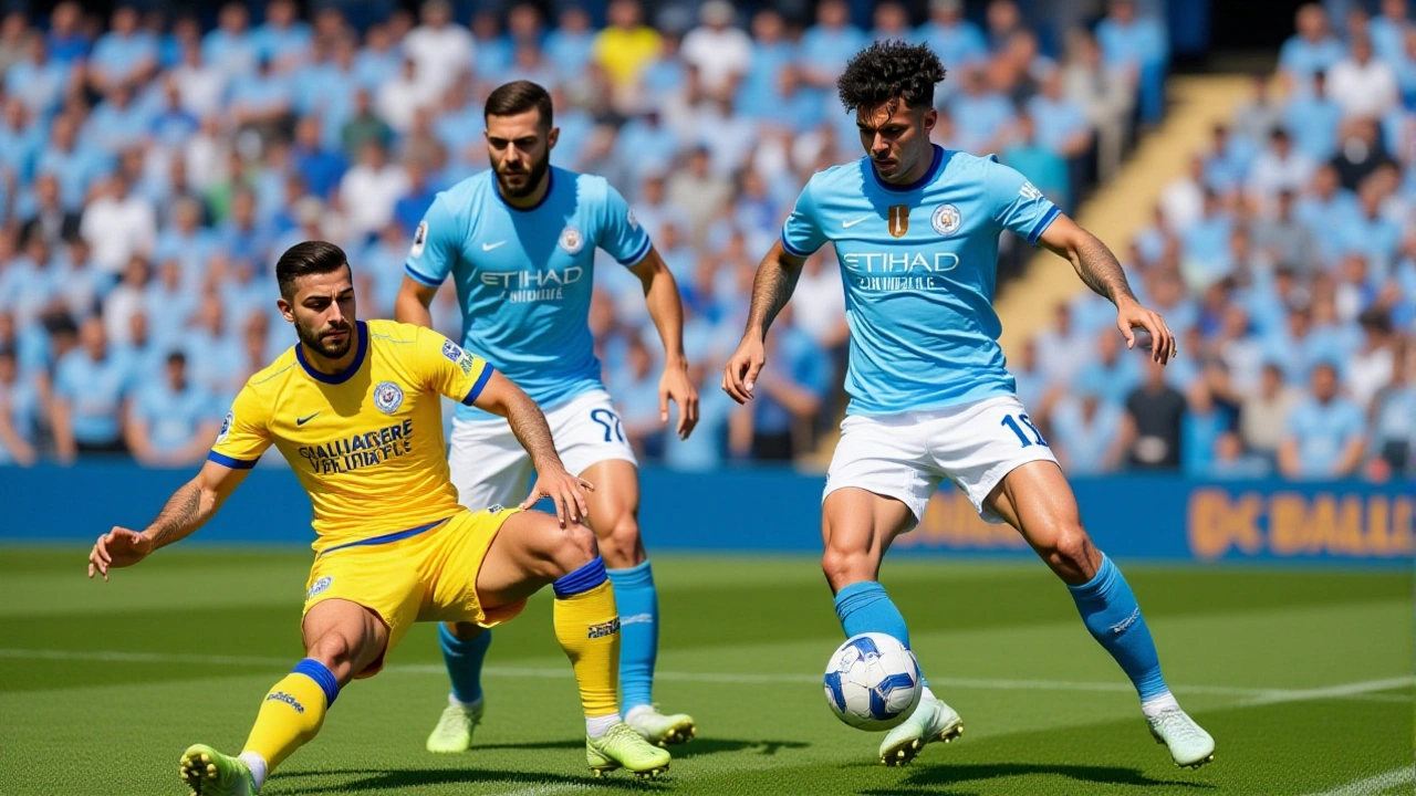 Um mercado de inverno movimentado